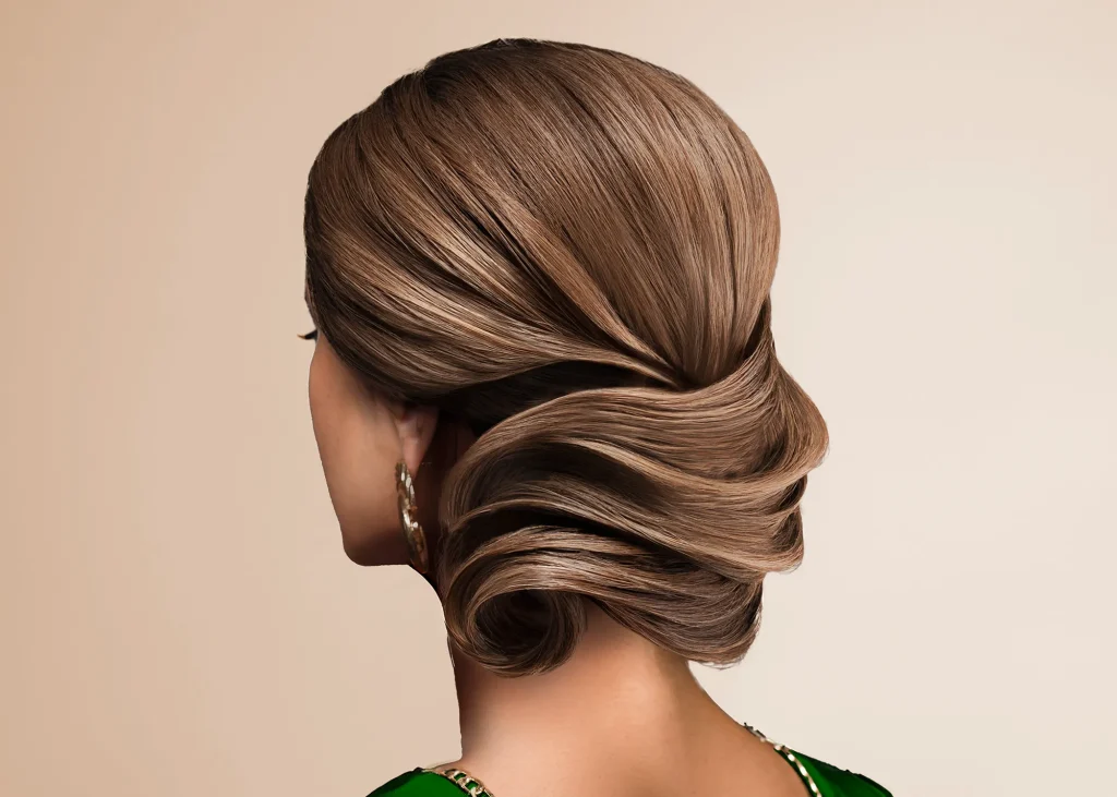 Technique professionnelle de chignon coiffure